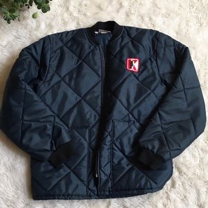 Vintage padded bomber, sz M